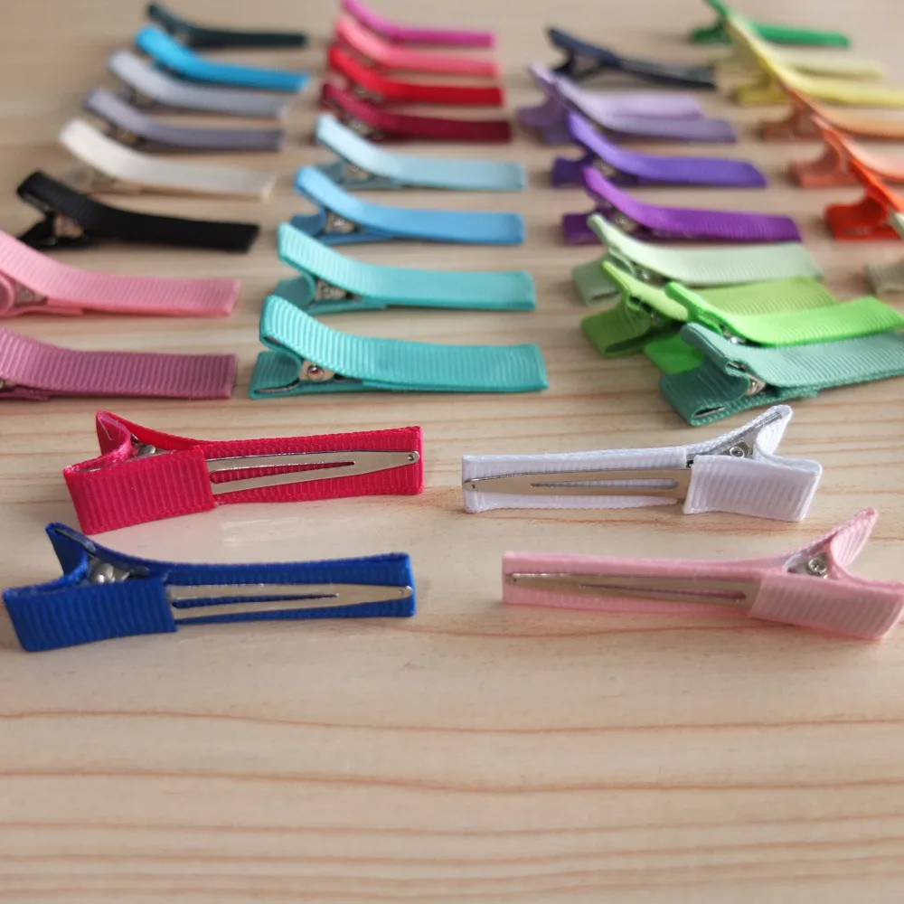 

LINED Clips 1.75 inch Single prong hair clip Hairpins Hair Barrettes Kids Clips DIY hair bow supply Hair Accessories 200pcs/lot