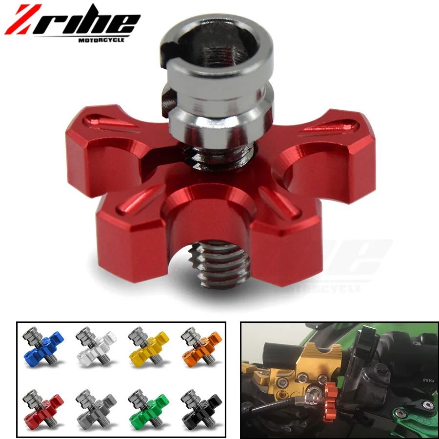 Motorcycle CNC Billet Clutch Cable Wire Adjuster Screw M8 M10 1.25 For Kawasaki ZX636 ZX6R 636 ZX9R FOR Suzuki GS1000 GS500E