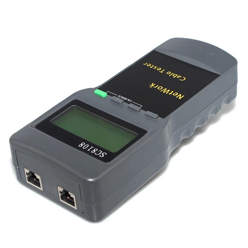 RJ45 Lan Network Cable Tester SC8108 STP UTP Ca5e Cat6 Network LAN Length Cable Tester Meter UTP cable lengrh tester