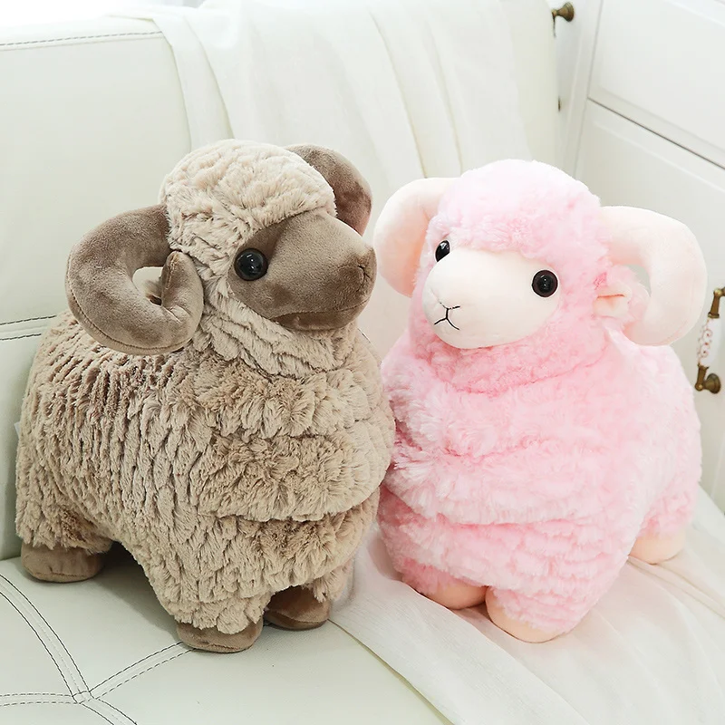 25cm/38cm/42cm Sheep Plush Toys Simulation Stuffed Animal Soft Doll Real Life Plush Sheep Toys For Children Baby Kids Gift