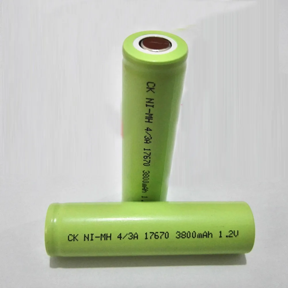 SORAVESS 6pcs/12PCS 1.2v 17670 4/3A Ni-Mh Rechargeable Battery 7/5A 3800mAh NiMh Batteries For Cleaner Sweeper Medical Equipment
