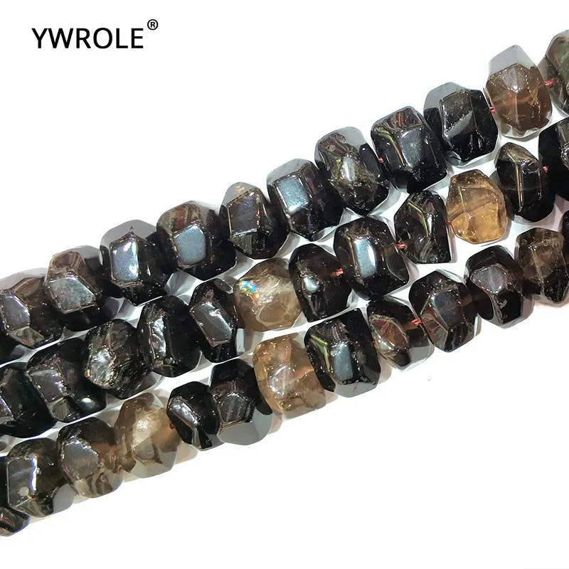 

AAA+ 100% Natural Smoky Quartzs Stone Loose Beads For Jewelry Making DIY Bracelet, Necklace Size 9-14 mm Strand 15"Handmade