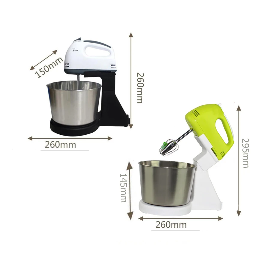 Hoodakang-Electric Food Mixer, Table and Stand, Cake Dough Mixer, Handheld Egg Beater Blender, Baking Whipping Cream Machine