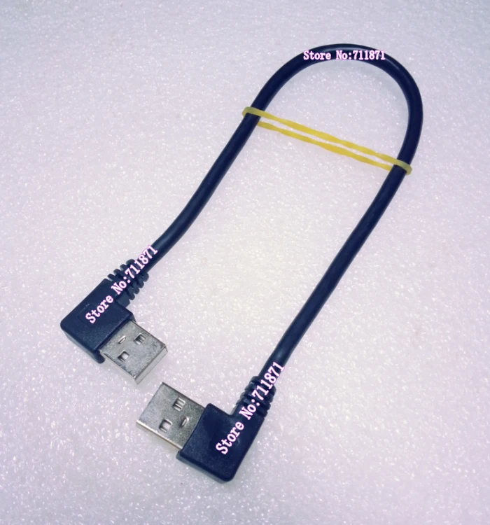 Same Side Double Bend Male to Male USB Cable Short 30cm Double Right Angle 90 Degree Male USB 2.0 USB2.0 USB2 Cable Line Wire