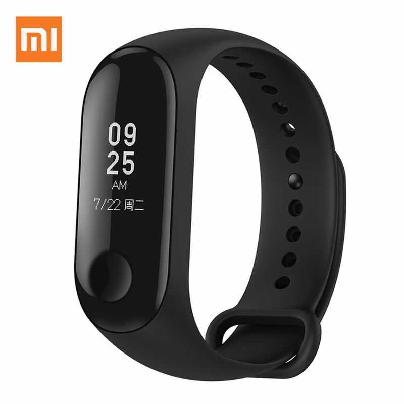 

Оригинальный Смарт-браслет Xiaomi Mi Band 3, часы Miband 3 с OLED, фитнес-трекер с пульсометром, водонепроницаемый 5ATM, Push-сообщения