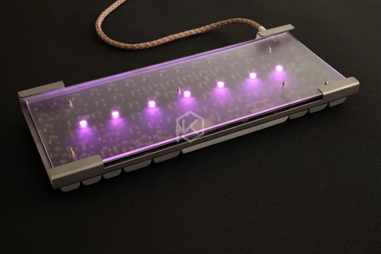 stainless steel bent case for xd84 eepw84 custom keyboard acrylic panels acrylic diffuser