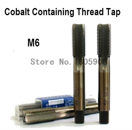 10PCS TG M6*1 containing cobalt HSS machine taps straight fluted tap special stainless steel screw tap ,Thread Tap