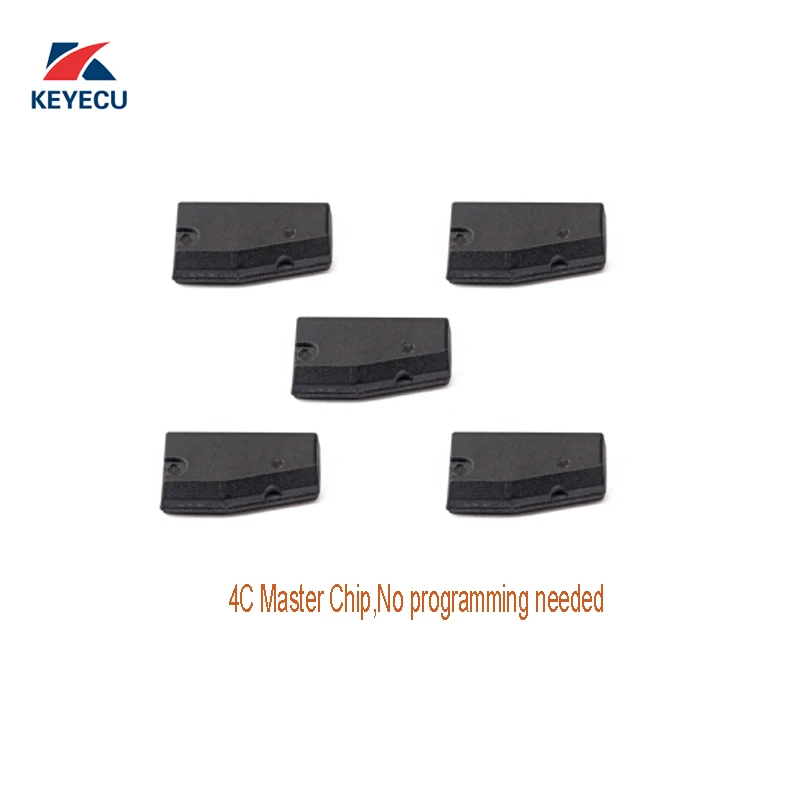 

KEYECU Pack of 5 , 4C (TP02) Master Transponder Chip use for Toyota Corolla Crown 2005-2011 ,No programming needed