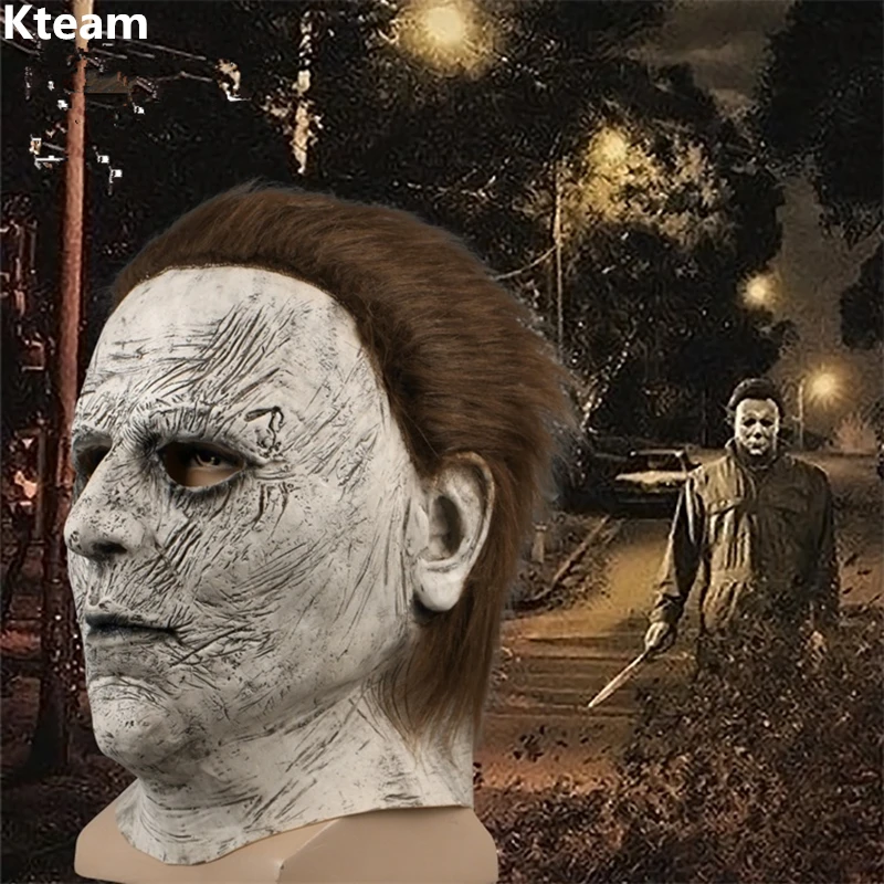 2019 Halloween Cosplay Myers Mask New Michael Myers Mask Scary Horror Halloween Party Ghost Mask Handmade Zombie Devil Head Mask