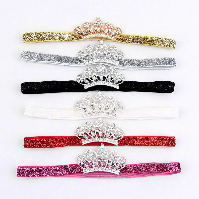 Balleenshiny Pérola Cristal Coroa, Headband infantil, Princesa Acessórios de Cabelo, Recém-nascido Fotografia Adereços, Bebê Meninas Headwear