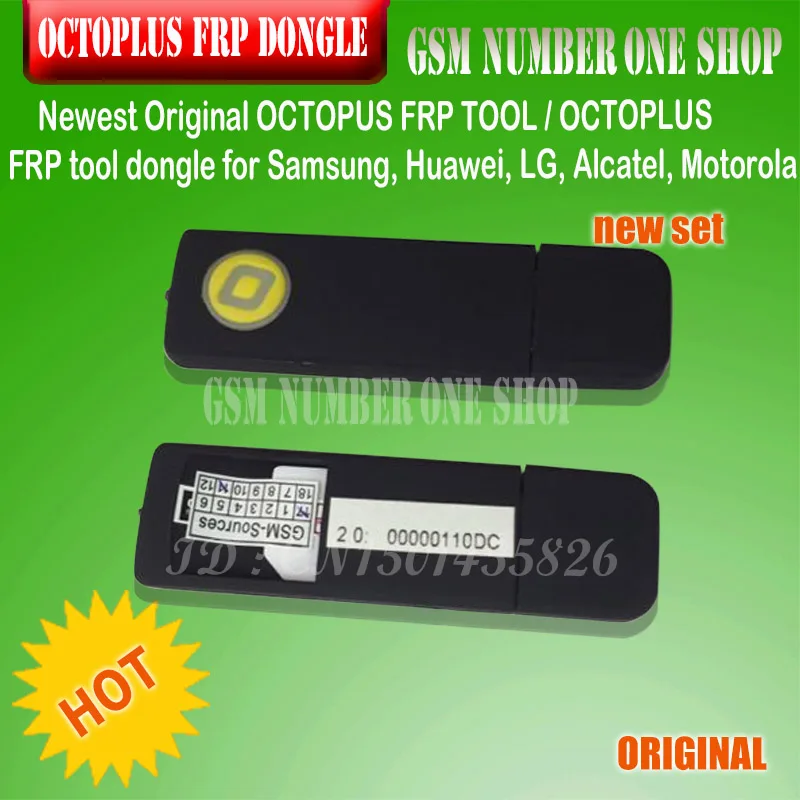 

ORIGINAL NEW OCTOPLUS FRP TOOL dongle for Samsung, Huawei, LG, Alcatel, Motorola cell phones