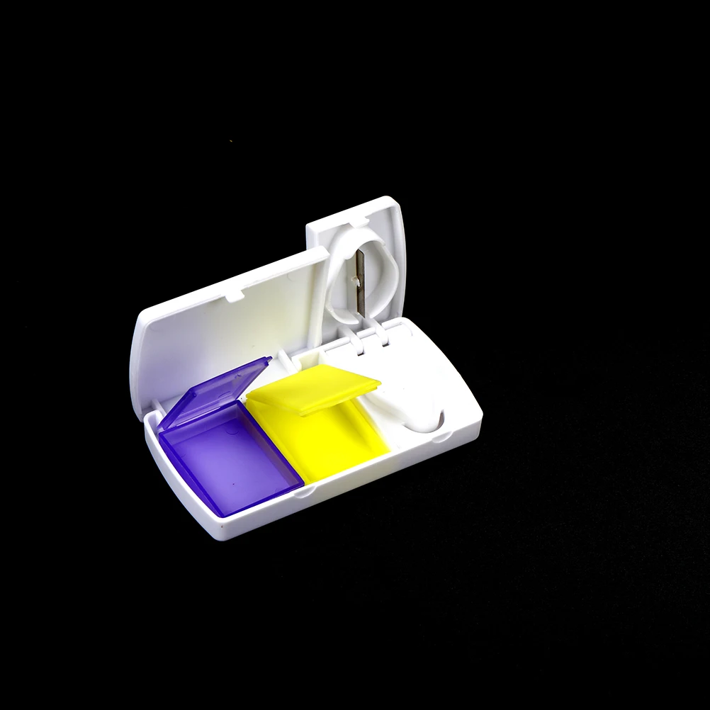 Smart Travel Pill Case Splitters Plastic Medicine Organizer Container Divider Pills Storage Box Tablet Cutter New