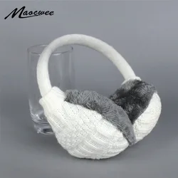 2017 Winter Warm Earmuffs Knitted Children Ear Muffs For Boy Earmuffs For Girls Baby Gift Ear Warmers