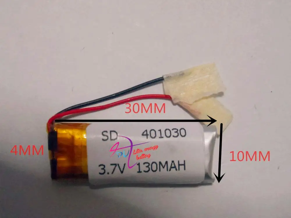 أفضل بطارية ماركة MP3 MP4 بلوتوث 421030 3.7 فولت 130 مللي أمبير 451030 بوليمر بطارية ليثيوم قابلة للشحن ل 401030 130ma