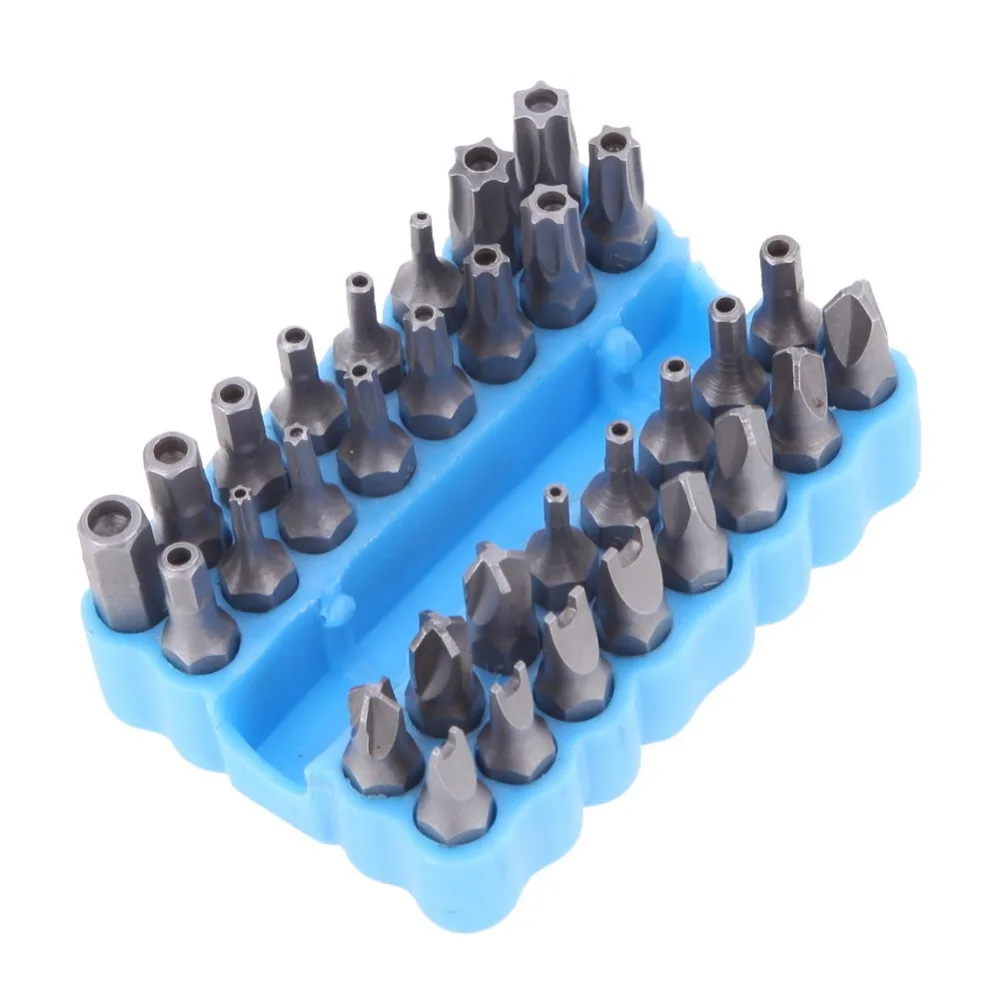 33pcs Electric Screwdriver Bit Set Torq Torx Hex Star Tamper Proof Screwdrivers Bit Spanner Extension Hand tools DAJ016