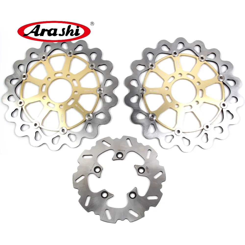 ARASHI Fit SUZUKI GSXR1000 2001-2002 Front Rear Brake Rotors Brake Disc GSX R1000 GSX-R1000 GSXR750 GSXR600 TL1000S TL1000R