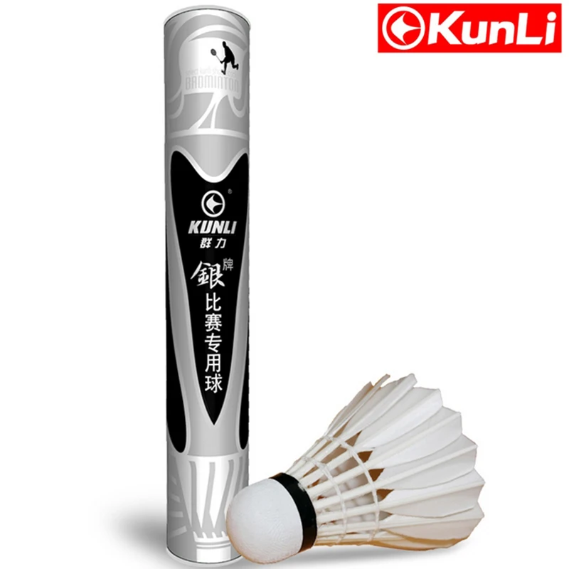 Kunli badminton shuttlecocks KL-Silver Top grade Cigu duck feather shuttlecocks for professional  Tournament super durable