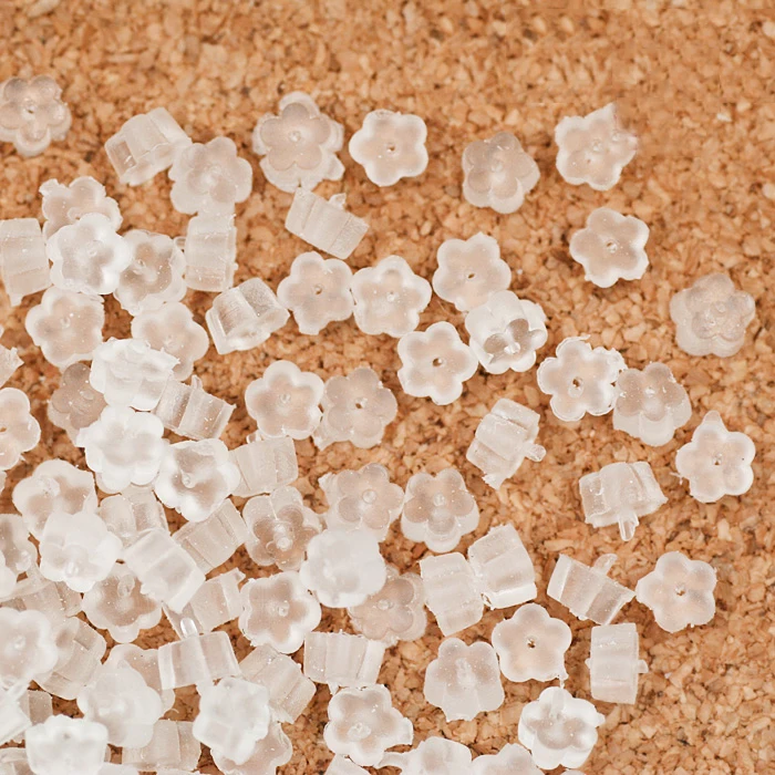 

50pcs/lot Earrings Jewelry Accessories bullet plastic ear plugging/blocked earring plug DIY jewelry accessories