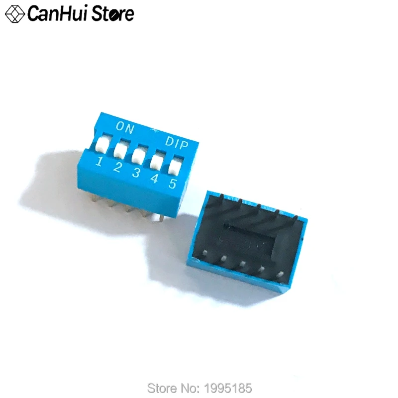 Módulo de interruptor de tipo deslizante, 1, 2, 3, 4, 5, 6, 7, 8, 10 pines, 2,54mm, modo de posición, interruptor de palanca de paso DIP,