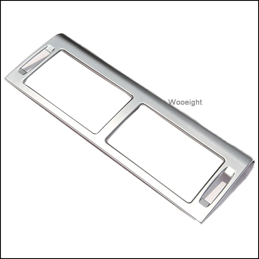Wooeight 1Pc ABS Silver Dashboard Central Console AC Air Vent Cover Trim Fit For Land Rover Discovery Sport 2015 2016 2017-2019