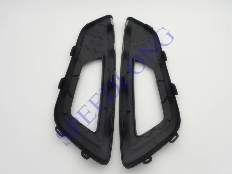 2 Pcs/Pair RH and LH Piano-bake-paint fog light lamp sport bezel covers for Ford Focus 2015