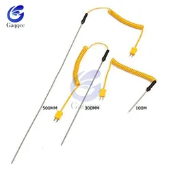 K-Type Thermocouple Probe Sensor 10cm/30cm/50cm Temperature Controller -50C to 1200 with Cable For Digital Thermometer