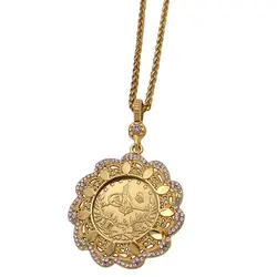 ZKD Turkey Coins islam muslim Ottoman coins Pendant Necklace