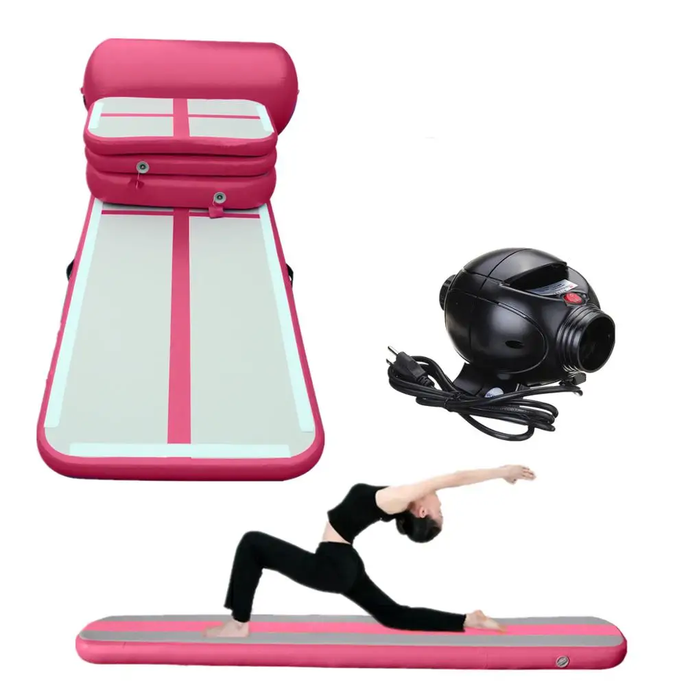 

Customized Color Inflatable Air Track Set Cheap Price Yoga Mat Set 6pcs Including 1Air Track 2Air Board 1Air Block 1Air Pump