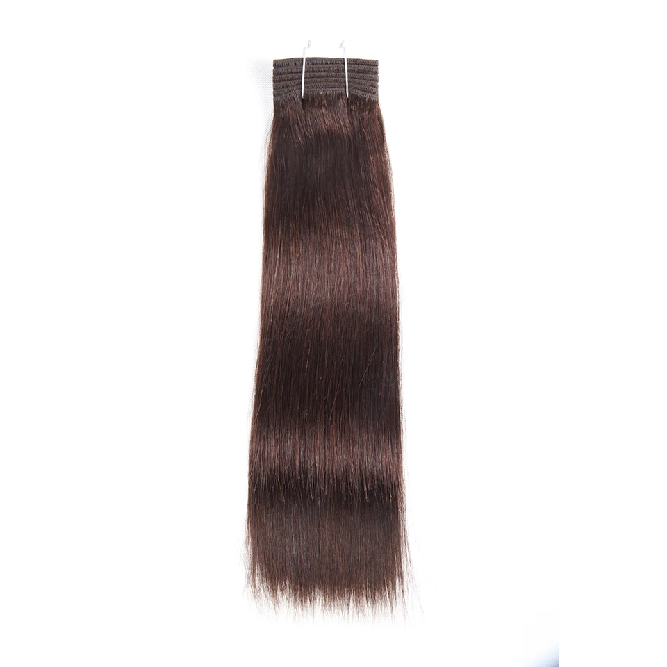 Rebecca Rambut Ditarik Ganda 113G Brasil Yaki Lurus Rambut Manusia Bundel Jalinan Ombre Merah Coklat Hitam Warna 1 Buah Rambut Remy