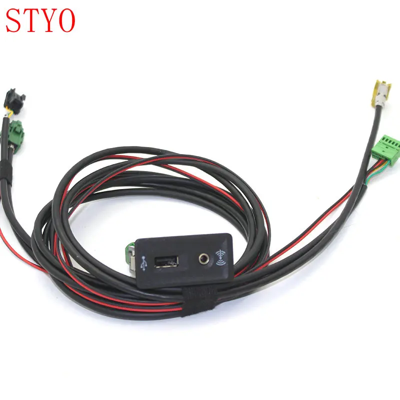 

STYO VW Carplay Cap Socket MDI USB AMI + провод/кабель/жгут проводов для VW GOLF 7 MK7 5G0 035 222 E