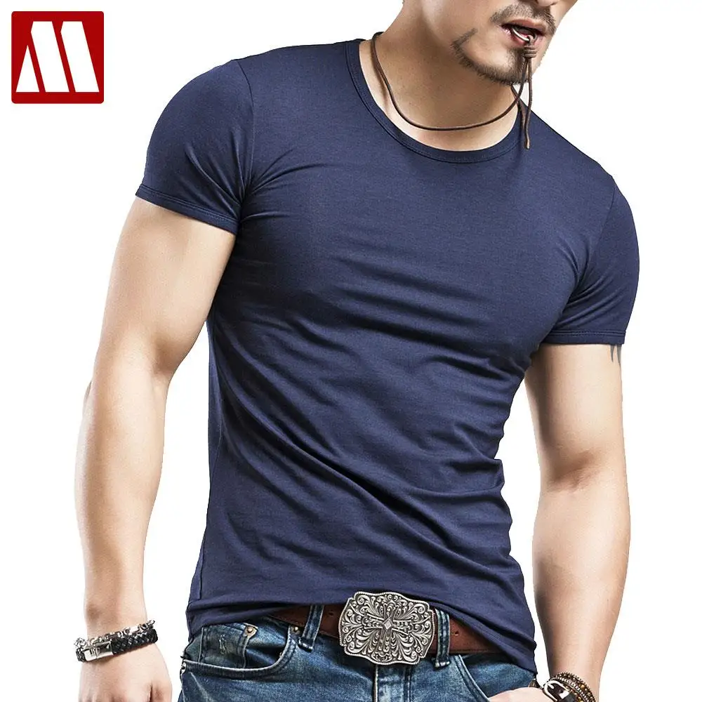 3 Colors Metrosexual Men Compression Short Sleeve Crew neck Fitness Tight T Shirts Tops Men\'s Summer tee shirt Big yards S - 5XL