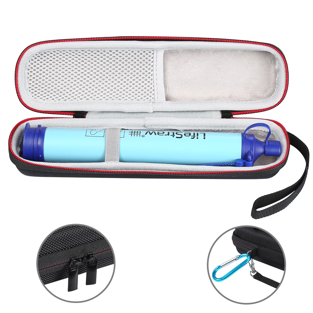 Newest EVA Carrying Storage Travel Case Protective Box Cover for LifeStraw Personal Water Filte Sewage Purification Zipper Bags