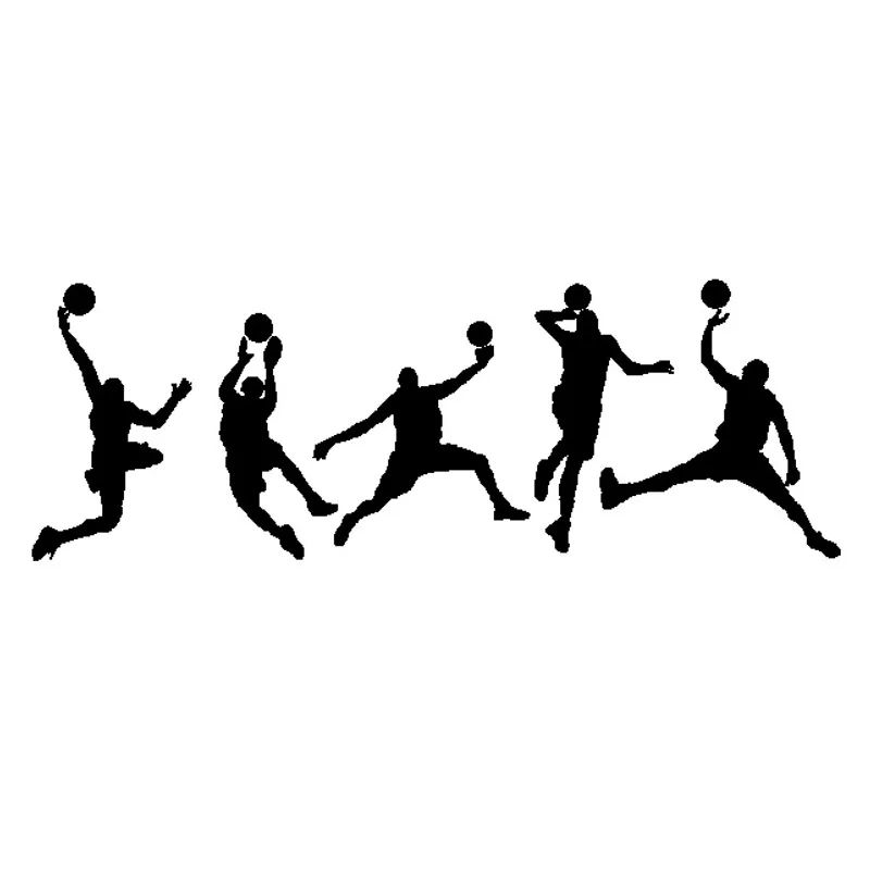 

Creative Playing basketball Wall Sticker Sports boy bedroom living room decoration home wallpaper Mural Pvc Hand carved stickers