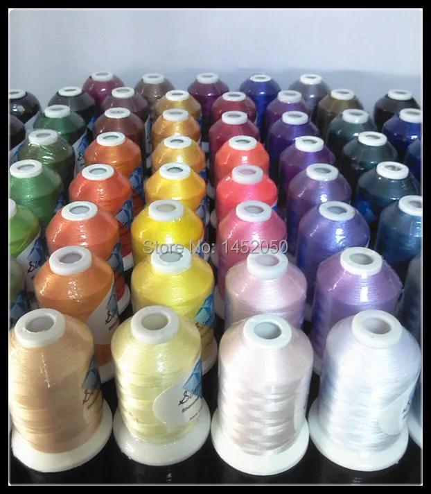 Simthread Polyester Embroidery Thread 20 Cones in ONLY One Color from 63 Brother Colors Free Shipping