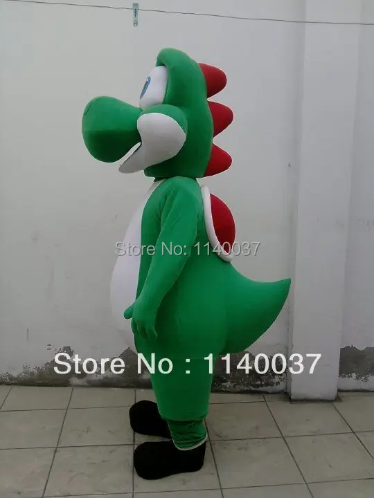 Mascote personalizado profissional dragão verde dinossauro traje da mascote adulto tamanho dos desenhos animados personagem mascotte roupa terno