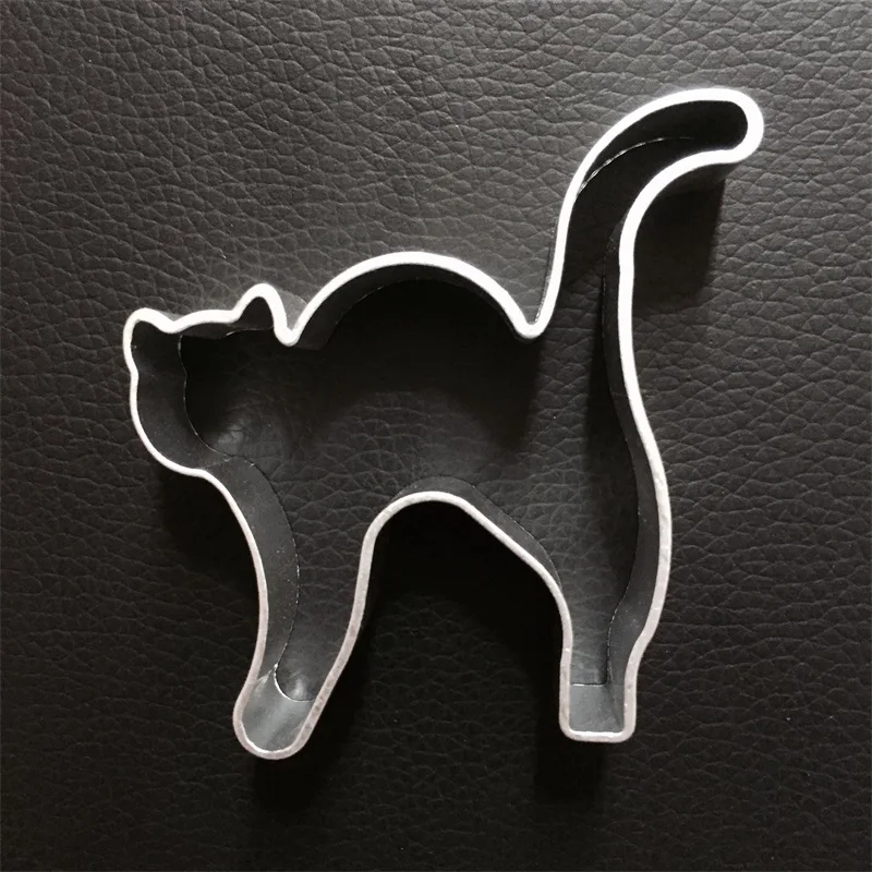 New aluminium alloy Halloween Cat shape cookie cutter Cake cutter cookies mold