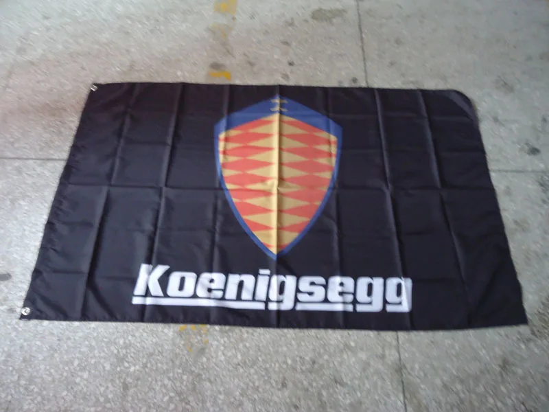 

for keonigsegg balck car flag ,90X150CM size,out door use,for keonigsegg black banner