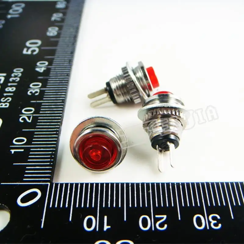 

DS-101 Button color Red 0.5A/125VAC OFF-ON 2Pin Non Self-locking Push Button Switch (Self reset switch) 100Pcs/lot