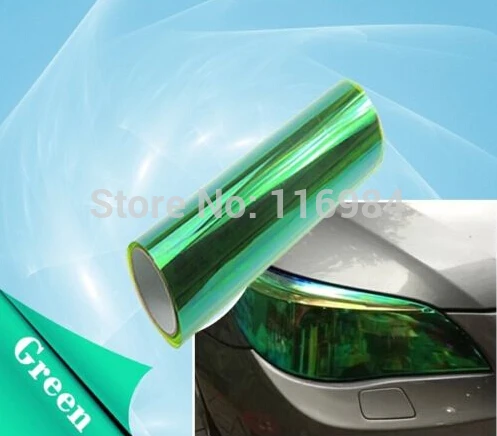 30CM x 100CM Shiny Chameleon Auto Car Styling Headlights Taillights Translucent film lights Turned Change Color Car Stickers