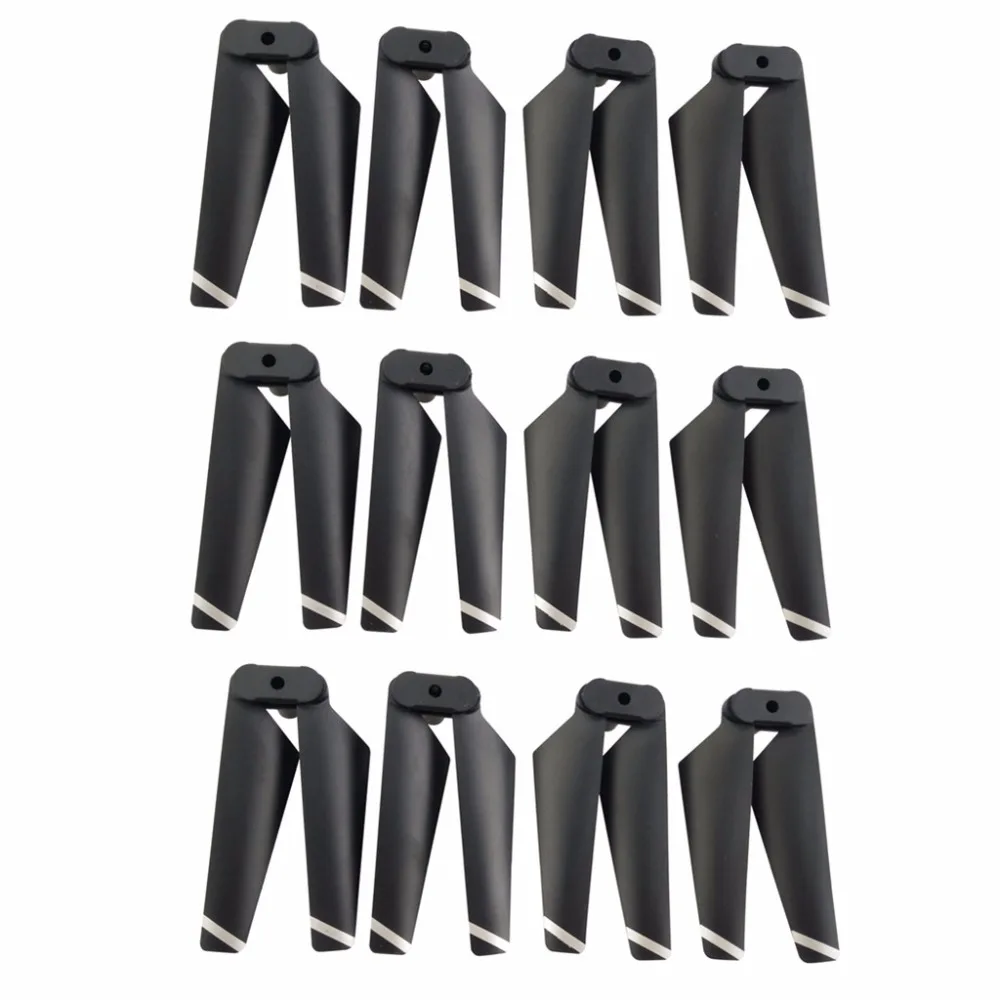 12PCS propeller for XS809 XS809W XS809HW XS809S 8807 8807W four-axis drone spare parts remote drone folding propeller black