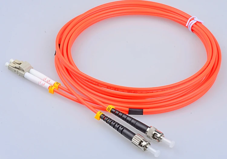 

3 Meter LC to ST Fiber Optic Cable MultiMode Duplex Patch Cord OM1 62.5/125