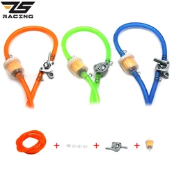 ZS Racing Universal 6mm Motorcycle Petrol Fuel Tap Inline Petcock Switch 1M Fuel Pipe Hose + 1 Oil Filters+ 4 Clips