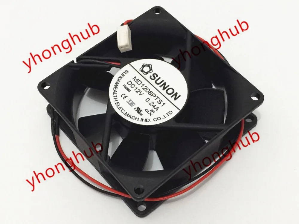 

SUNON MD1208PTS1 DC 12V 0.24A 2-wire 80x80x25mm Server Cooling Fan