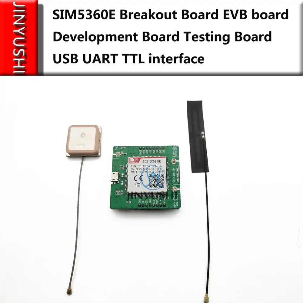 

SIMCOM SIM5360E Breakout Board EVB board Development Board Testing Board With 4G antenna+GPS antenna USB UART TTL interface