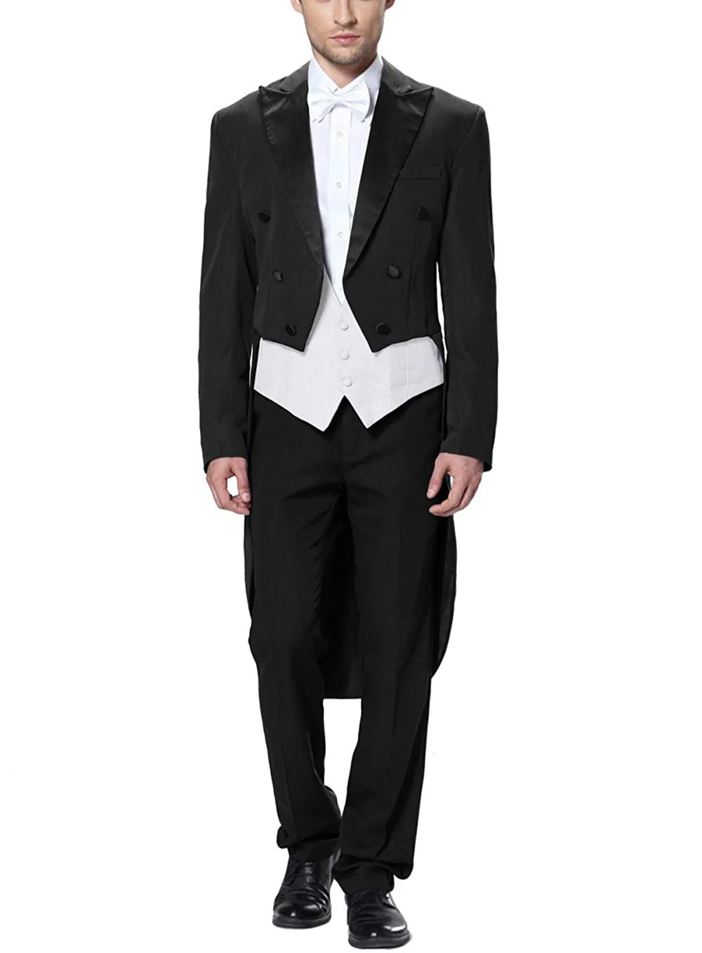 

Men's White House Steward Dress Leisure Tuxedo 3-piece Suit Business Blazer Jacket Vest & Pants