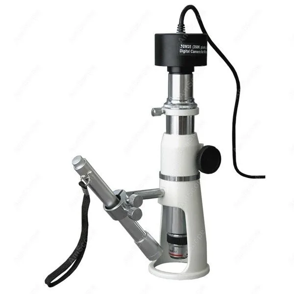 Shop Measuring Microscope--AmScope Supplies 20X & 50X Shop Measuring Microscope + 1.3MP Digital Camera