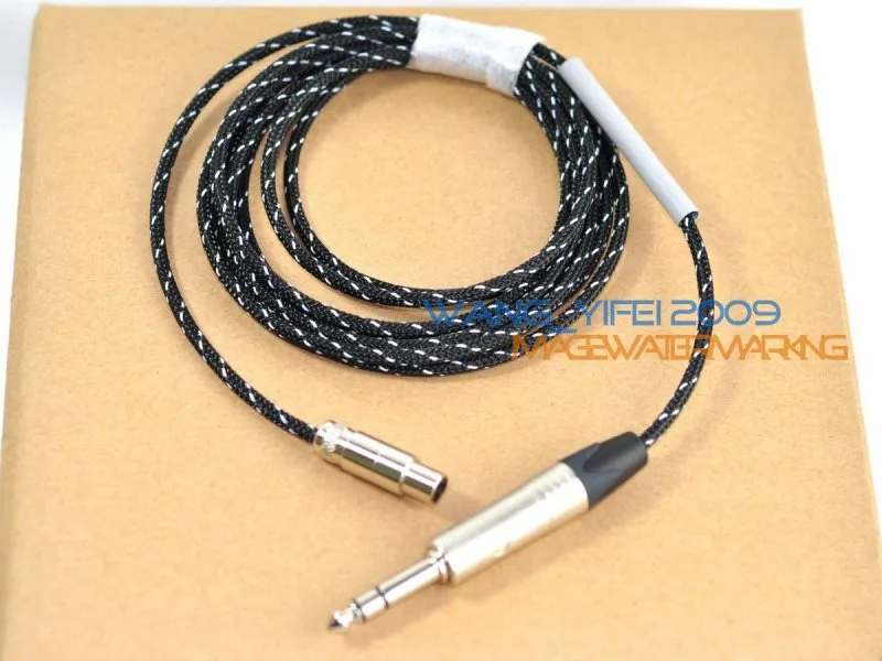 Amazing Handcrafted Upgrade HIFI Headphone Audio Cable For Pionner HDJ2000 For Reloop RHP20 Neutrik 6.3mm 1/4 Plug