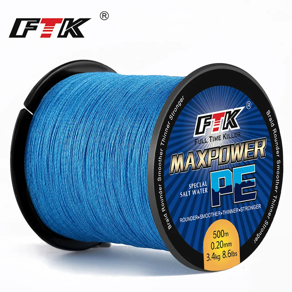 FTK PE pleciona linka TP 500M LB13-17 Code0.4-6.0 DIA/mm0.1-0.4 Super wielowłóknowy karp wędkarski
