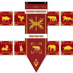 Roman Legions War Banner Home Decor Caesar Rome Empire SPQR Infantry Barbarians Flag Bar Room Decoration Cosplay Game Show Props