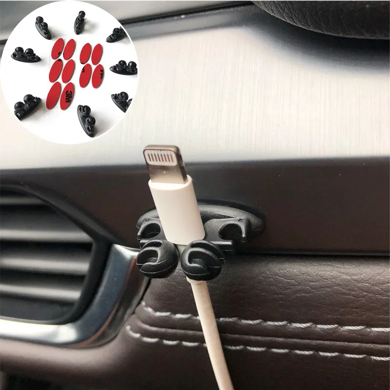 8pcs Car Wire Clip Stickers for Phaeton Phideon Variant Touran Beetle T-Cross T-Roc Atlas Amarok Tarok MOIA CARAVELLE MULTIVAN